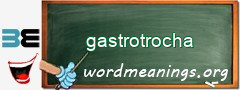WordMeaning blackboard for gastrotrocha
